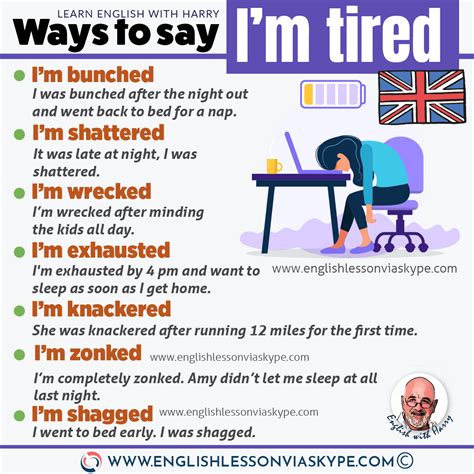 10 Ways to Say I’m Tired in English .